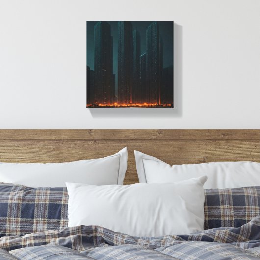 Verbluffende kunst canvas afdruk (Insitu (Slaapkamer))