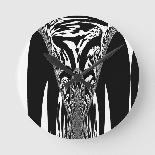 Verbluffende kunst ronde klok (Voorkant)