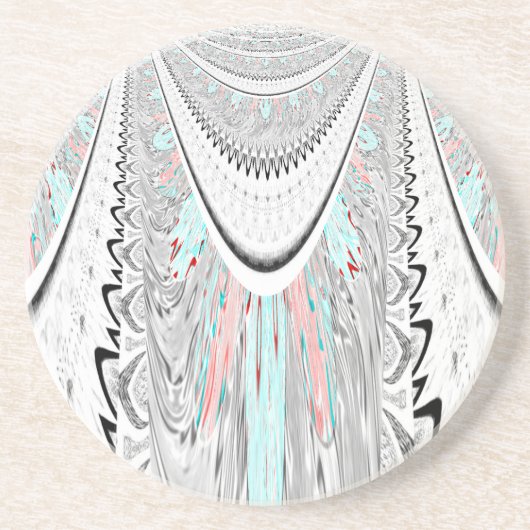 Verbluffende kunst. zandsteen onderzetter (Voorkant)