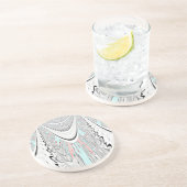 Verbluffende kunst. zandsteen onderzetter (Zijkant)