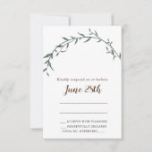 Verbluffende lef joodse Rsvp-kaart en envelop RSVP Kaartje (Voorkant)