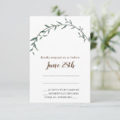 Verbluffende lef joodse Rsvp-kaart en envelop RSVP Kaartje (Staand voorkant)