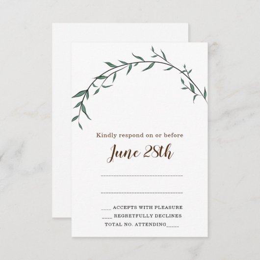 Verbluffende lef joodse Rsvp-kaart en envelop RSVP Kaartje (Voorkant / Achterkant)