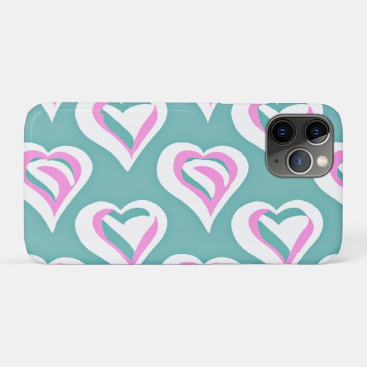 Verbluffende liefde hart patroon Case-Mate iPhone case (Achterkant (horizontaal))