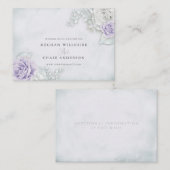 Verbluffende Lila en witte rozen Visitekaartje (Voorkant / Achterkant)