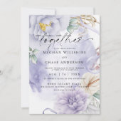 Verbluffende Lila Waterverf Kaart (Voorkant)