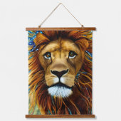 Verbluffende Lion Hangend Wandkleed (Voorkant 2)