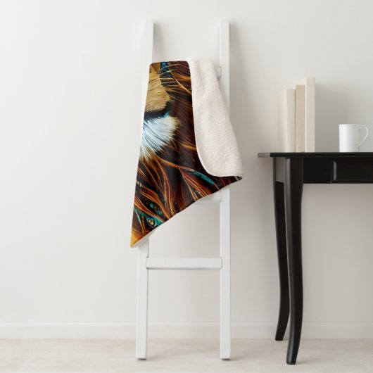 Verbluffende Lion Sherpa Deken (In situ)