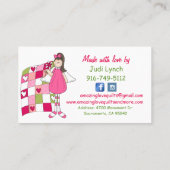 Verbluffende Love Sewing Company Custom Visitekaar Visitekaartje (Achterkant)