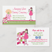 Verbluffende Love Sewing Company Custom Visitekaar Visitekaartje (Voorkant / Achterkant)