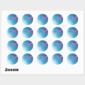 Verbluffende Madeliefjes Bedankt Ronde Sticker (Vel)