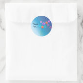Verbluffende Madeliefjes Bedankt Ronde Sticker (Tas)