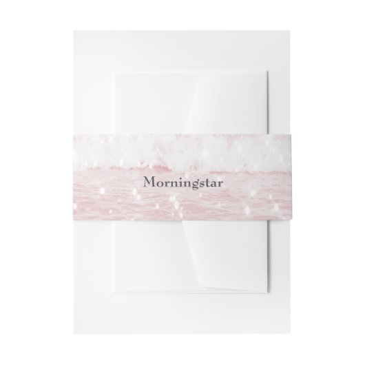 Verbluffende magere roze oceaanwateren uitnodigingen wikkel (Voorkant Voorbeeld)