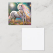 Verbluffende Magische Volledige Lichaam Witte Eenh Vierkante Visitekaartje (Voorkant / Achterkant)