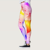 Verbluffende meerkleurige liemenbloem leggings (Links)