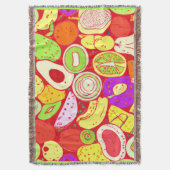 Verbluffende mengsels van patronen voor fruit. Bes Deken (Voorkant Verticaal)