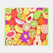 Verbluffende mengsels van patronen voor fruit. Bes Fleece Deken (Voorkant (Horizontaal))