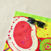 Verbluffende mengsels van patronen voor fruit. Bes Strandlaken (In situ)