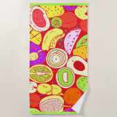 Verbluffende mengsels van patronen voor fruit. Bes Strandlaken (Voorkant)