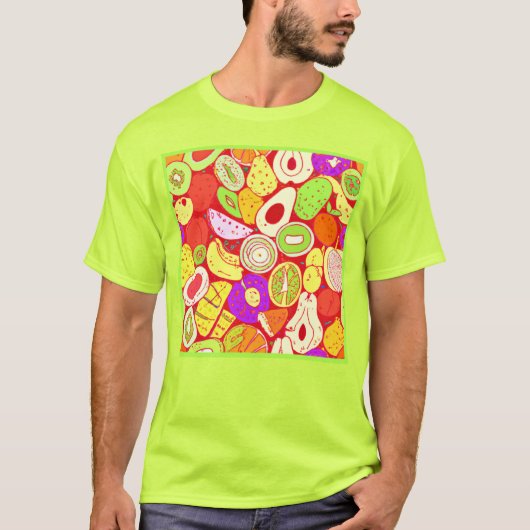 Verbluffende mengsels van patronen voor fruit. Bes T-shirt (Voorkant)