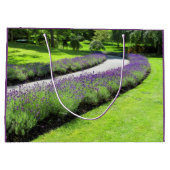 Verbluffende, met lavender uitgelijnde tuinlopen large cadeautasje (Achterkant)