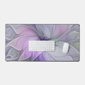 Verbluffende moderne abstracte fractale kunst bloe bureaumat (Keyboard & Muis)