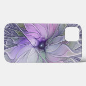 Verbluffende moderne abstracte fractale kunst bloe Case-Mate iPhone case (Achterkant (horizontaal))