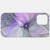 Verbluffende moderne abstracte fractale kunst bloe Case-Mate iPhone case (Achterkant (horizontaal))