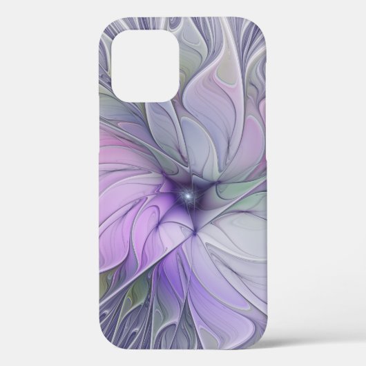 Verbluffende moderne abstracte fractale kunst bloe Case-Mate iPhone case (Achterkant)