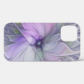 Verbluffende moderne abstracte fractale kunst bloe Case-Mate iPhone case (Achterkant (horizontaal))