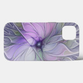 Verbluffende moderne abstracte fractale kunst bloe Case-Mate iPhone case (Achterkant (horizontaal))