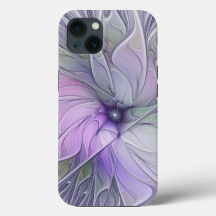 Verbluffende moderne abstracte fractale kunst bloe Case-Mate iPhone case