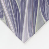Verbluffende moderne abstracte fractale kunst bloe fleece deken (Hoek)