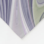 Verbluffende moderne abstracte fractale kunst bloe fleece deken (Hoek)