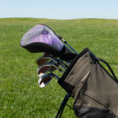 Verbluffende moderne abstracte fractale kunst bloe golfheadcover (Insitu)