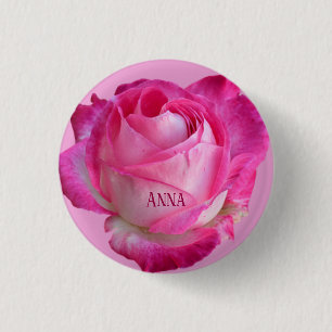 Verbluffende mooie Geweldige roze rozen Ronde Button 3,2 Cm
