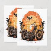 Verbluffende motorfiets Klassieke zonneset C (Voorkant / Achterkant)
