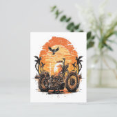 Verbluffende motorfiets Klassieke zonneset C (Staand voorkant)