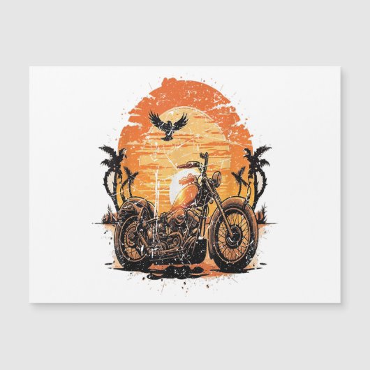 Verbluffende  motorfiets Klassieke zonneset C (Voorkant)