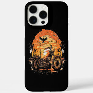 Verbluffende  motorfiets Klassieke zonneset C iPhone 16 Pro Max Hoesje