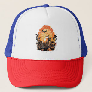 Verbluffende  motorfiets Klassieke zonneset C Trucker Pet