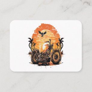 Verbluffende  motorfiets Klassieke zonneset C Visitekaartje