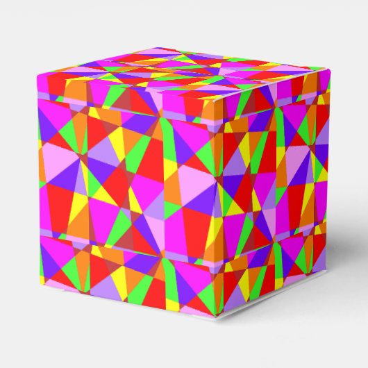 Verbluffende multikleurige modellen patroonmoderne bedankdoosjes (Achterkant)