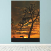 Verbluffende muur-kunst op het schilderij van Paar Canvas Afdruk (Insitu (Houten vloer))