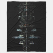 Verbluffende nachtfoto van New York Skyline Fleece Deken (Voorkant)
