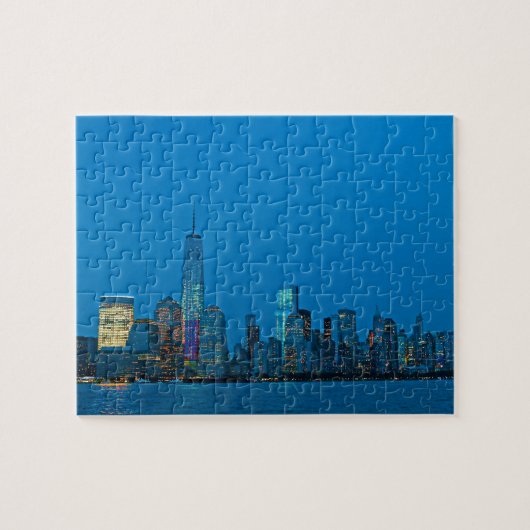 Verbluffende nieuwe New York Skyline Legpuzzel (Horizontaal)