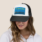 Verbluffende nieuwe New York Skyline Trucker Pet (In situ)