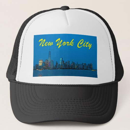 Verbluffende nieuwe New York Skyline Trucker Pet (Voorkant)