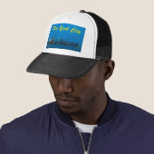 Verbluffende nieuwe New York Skyline Trucker Pet (In situ)