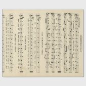 Verbluffende, ongewone kerstmuziekpagina met Vinta Cadeaupapier (Vlak)